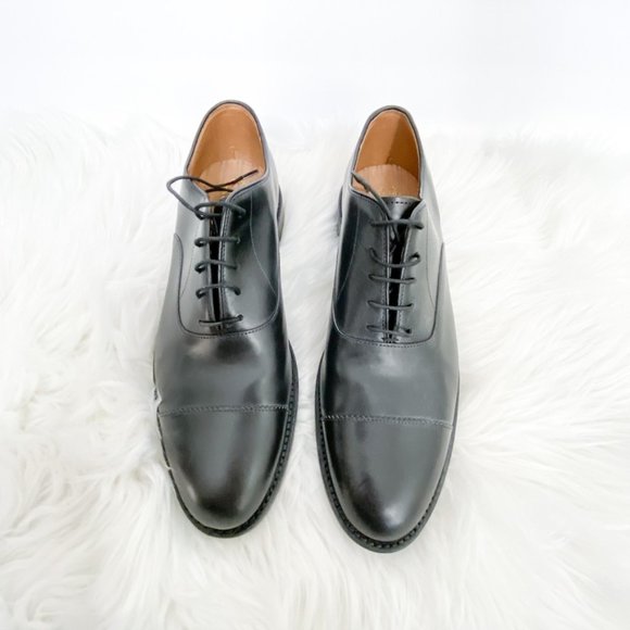 J CREW Black Oar Stripe Cap Toe Italian Leather main image 7